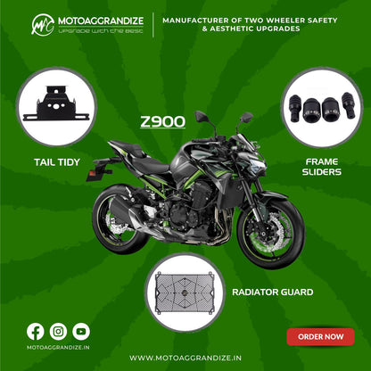 Kawasaki Z900 Combo | Frame Sliders, Radiator Guard, Tail Tidy