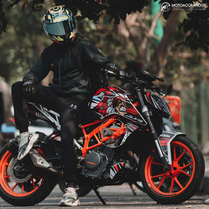 KTM Duke 125/ 200/ 250/ 390 Combo | Frame Sliders, Compact Tail Tidy, Radiator Guard, Fork Sliders, Handlebar Raisers  2-inch